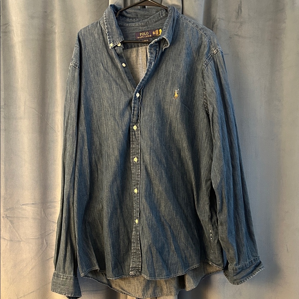 Polo by Ralph Lauren Men's Classic Fit Denim Shirt XXL